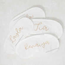 Load image into Gallery viewer, Personalised White Sleepmask
